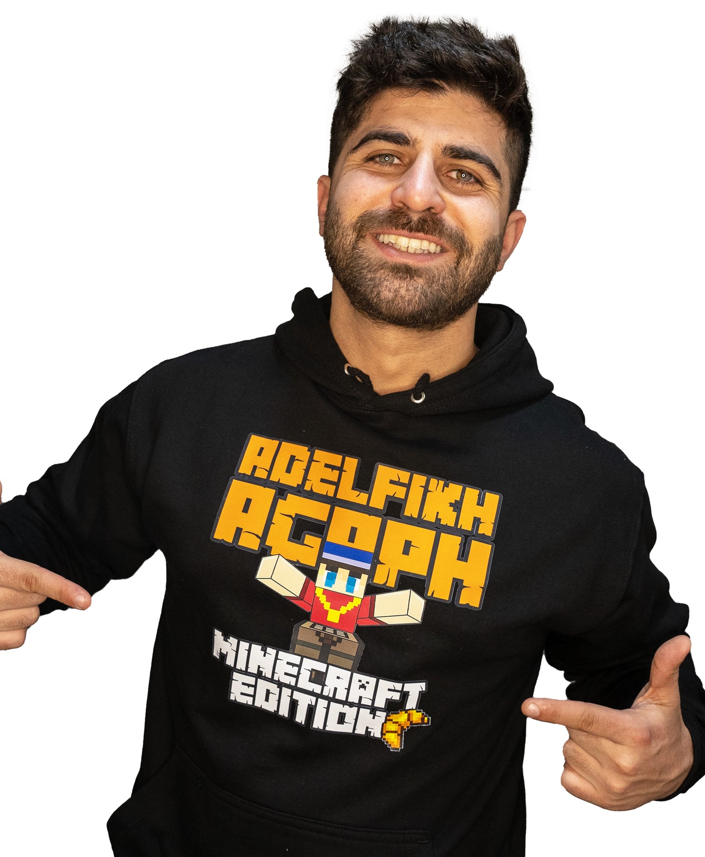 Φούτερ "ΑΔΕΛΦΙΚΗ ΑΓΑΠΗ Minecraft Edition" - Μαύρο - Tsoulfas Shop