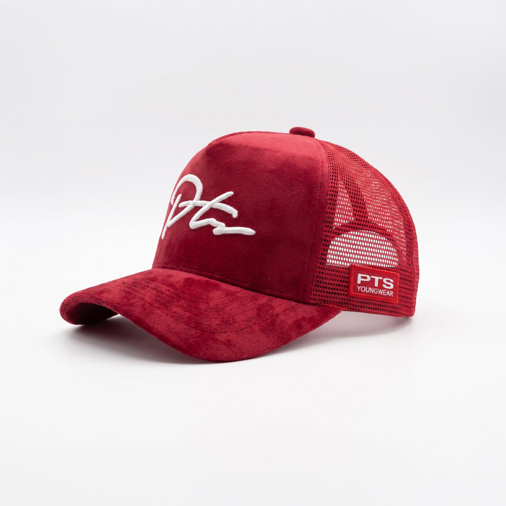 Red Velvet Cap by PTS Youngwear