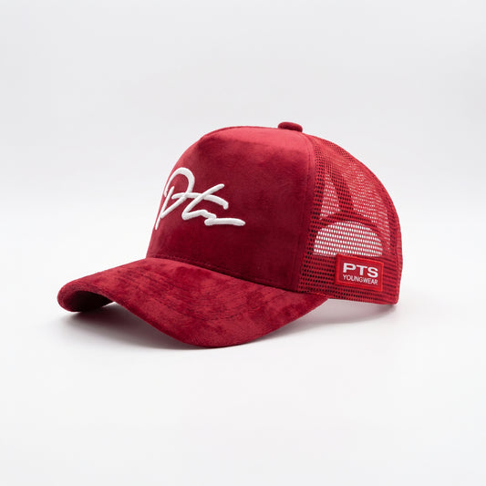 Red Velvet Cap by PTS Youngwear